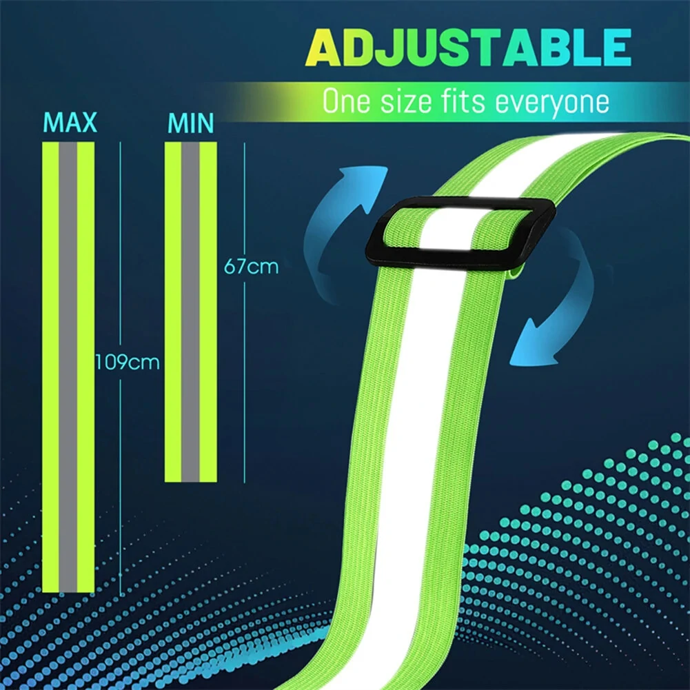 (image for) WEST BIKING Night Cycling Clothing 4 LED Beads Type-C Rechargeable Adjustment Running Light Reflective Sports Vest for Safe Warning Riding